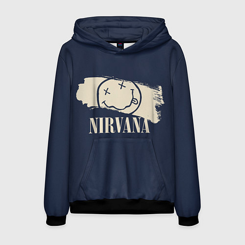 Мужская толстовка NIRVANA Рок Группа / 3D-Черный – фото 1