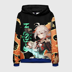 Толстовка-худи мужская ПАТТЕРН КАДЗУХА - KAZUHA, цвет: 3D-синий