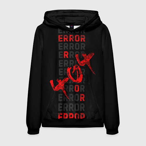 Мужская толстовка ERROR ОШИБКА 404 / 3D-Черный – фото 1