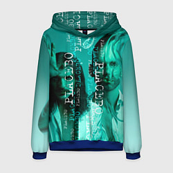 Толстовка-худи мужская Placebo - turquoise, цвет: 3D-синий