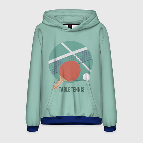 Мужская толстовка TABLE TENNIS Теннис / 3D-Синий – фото 1