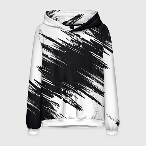 Мужская толстовка БЕЛАЯ КРАСКА БРЫЗГИ / 3D-Белый – фото 1