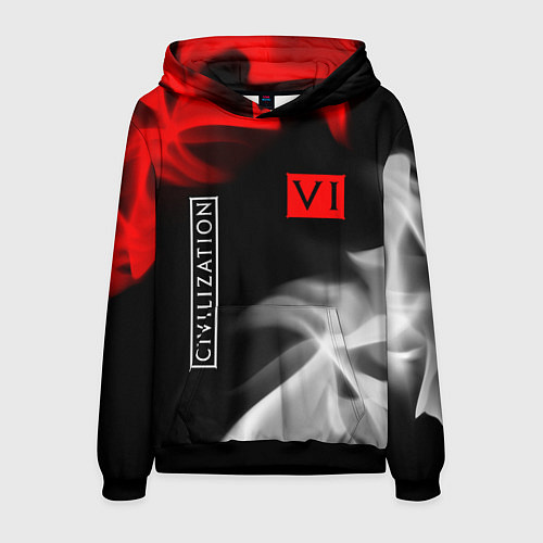 Мужская толстовка ЦИВИЛИЗАЦИЯ 6 Огонь / 3D-Черный – фото 1