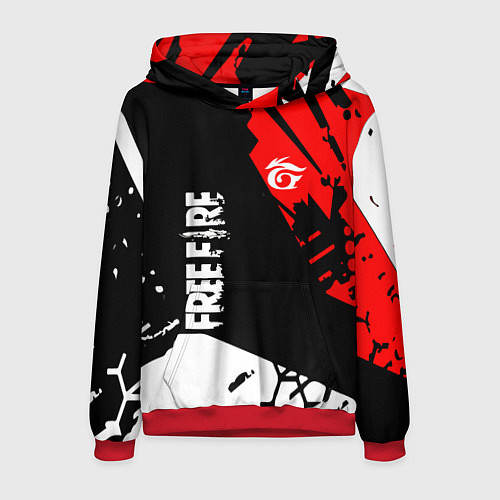 Мужская толстовка FREE FIRE ФРИ ФАЕР / 3D-Красный – фото 1