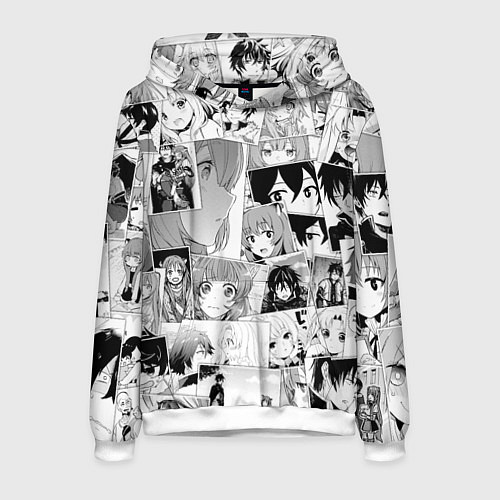 Мужская толстовка Восхождение героя щита паттерн / 3D-Белый – фото 1