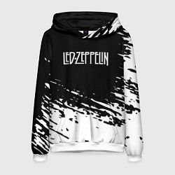 Толстовка-худи мужская LED ZEPPELIN ЛЕД ЗЕППЕЛИН, цвет: 3D-белый