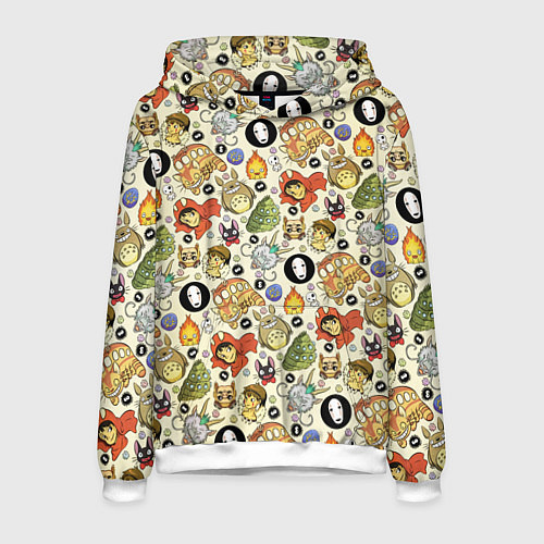 Мужская толстовка Studio Ghibli Hero / 3D-Белый – фото 1