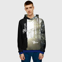 Толстовка-худи мужская Burzum - Belus, цвет: 3D-синий — фото 2