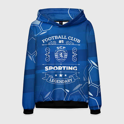 Мужская толстовка Sporting FC 1 / 3D-Черный – фото 1