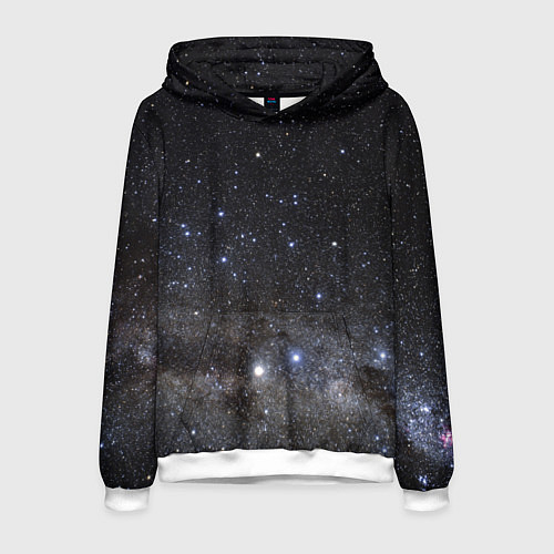 Мужская толстовка Космический космос / 3D-Белый – фото 1