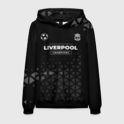 Толстовка-худи мужская Liverpool Форма Champions, цвет: 3D-черный