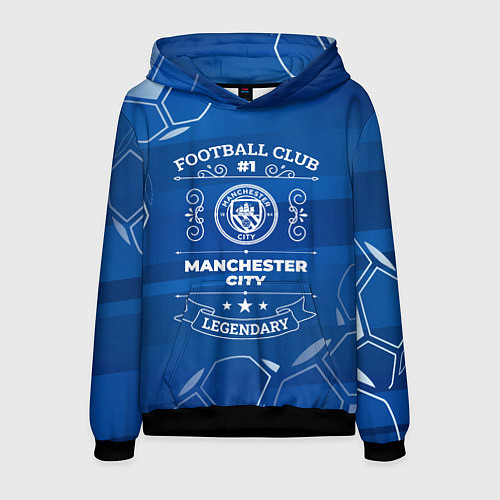 Мужская толстовка Manchester City FC 1 / 3D-Черный – фото 1