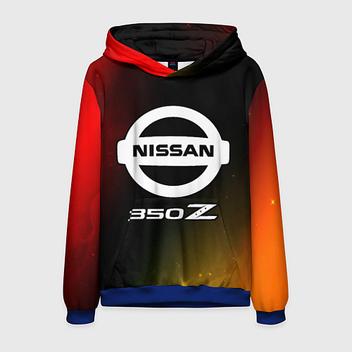 Мужская толстовка 350 Z Звезды / 3D-Синий – фото 1