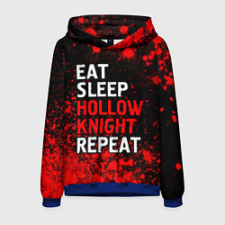 Толстовка-худи мужская Eat Sleep Hollow Knight Repeat Арт, цвет: 3D-синий