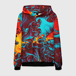 Толстовка-худи мужская Каляка-маляка, цвет: 3D-черный