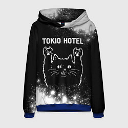 Толстовка-худи мужская Tokio Hotel Rock Cat, цвет: 3D-синий