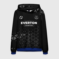 Толстовка-худи мужская Everton Форма Champions, цвет: 3D-синий