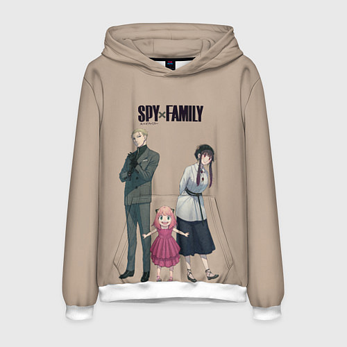Мужская толстовка Spy x Family Семья шпиона / 3D-Белый – фото 1