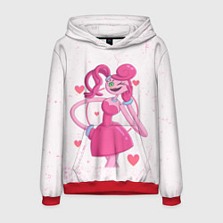 Толстовка-худи мужская POPPY PLAYTIME - Mommy long legs - Мамочка длинные, цвет: 3D-красный