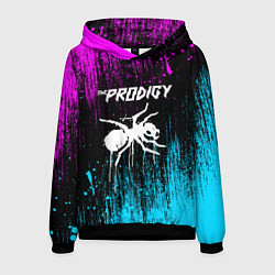 Толстовка-худи мужская The prodigy neon, цвет: 3D-черный