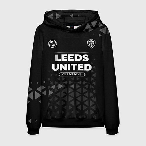 Мужская толстовка Leeds United Форма Champions / 3D-Черный – фото 1