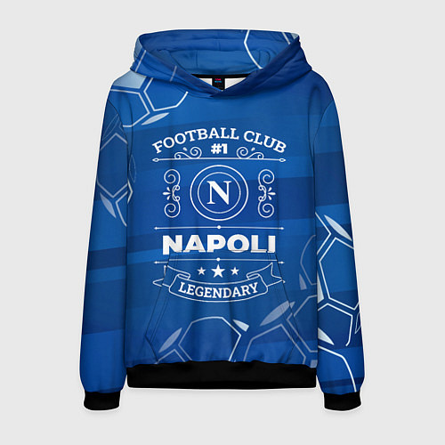 Мужская толстовка Napoli FC 1 / 3D-Черный – фото 1