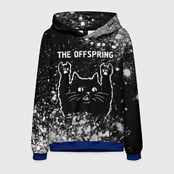 Толстовка-худи мужская The Offspring Rock Cat, цвет: 3D-синий