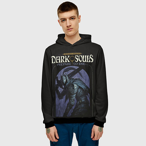 Мужская толстовка Темная душа Dark Souls / 3D-Черный – фото 3