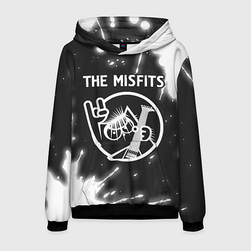 Мужская толстовка The Misfits КОТ Краска / 3D-Черный – фото 1