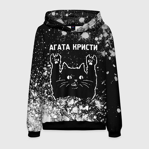 Мужская толстовка Агата Кристи Rock Cat FS / 3D-Черный – фото 1