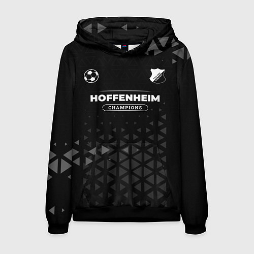 Мужская толстовка Hoffenheim Форма Champions / 3D-Черный – фото 1