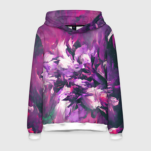 Мужская толстовка Wild flowers / 3D-Белый – фото 1