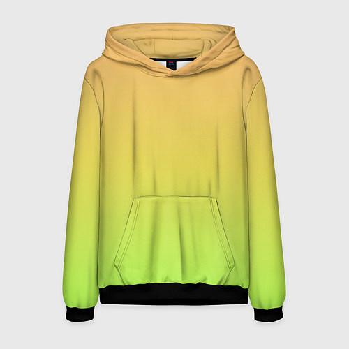 Мужская толстовка GRADIEND YELLOW-GREEN / 3D-Черный – фото 1