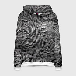 Мужская толстовка Мятая сетчатая ткань Crumpled Mesh Fabric