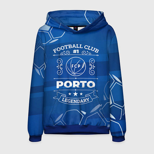 Мужская толстовка Porto - Football Club Number 1 / 3D-Синий – фото 1