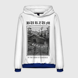 Толстовка-худи мужская In the arms of darkness - Burzum, цвет: 3D-синий