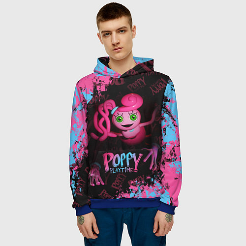 Мужская толстовка Mommy Poppy Playtime / 3D-Синий – фото 3
