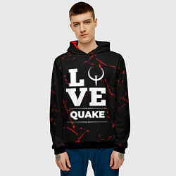 Толстовка-худи мужская Quake Love Классика, цвет: 3D-черный — фото 2