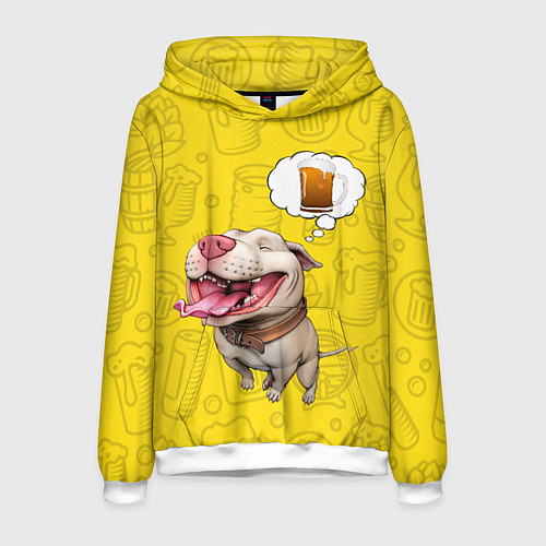 Мужская толстовка BeerBull / 3D-Белый – фото 1