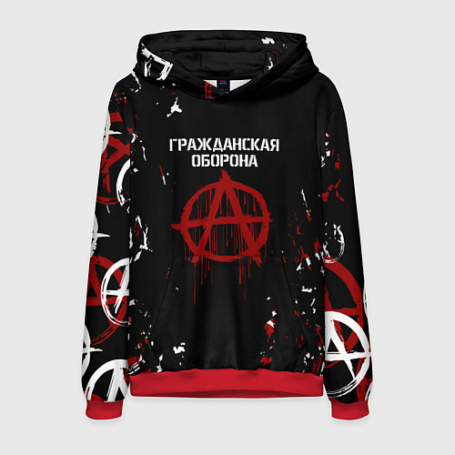 Мужская толстовка Гражданская оборона A / 3D-Красный – фото 1