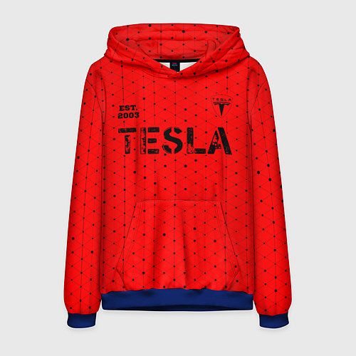 Мужская толстовка ТЕСЛА Tesla Est 2003 Абстракция / 3D-Синий – фото 1