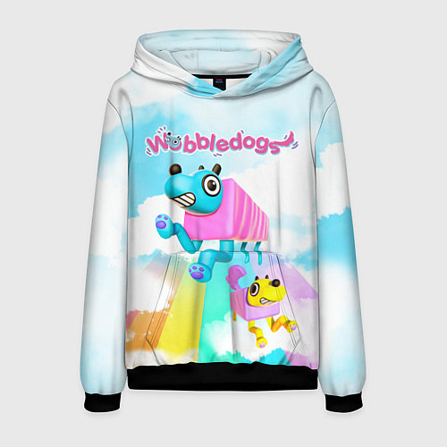 Мужская толстовка Wobbledogs / 3D-Черный – фото 1