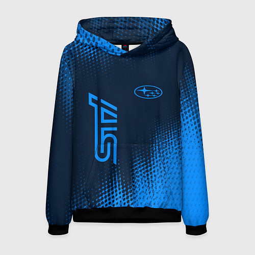 Мужская толстовка SUBARU STI Абстракция / 3D-Черный – фото 1