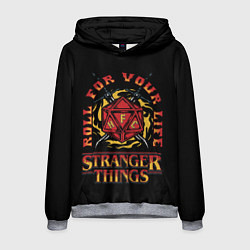 Толстовка-худи мужская HFC STRANGER THINGS, цвет: 3D-меланж