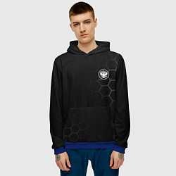 Толстовка-худи мужская Russia Black Collection 20222023, цвет: 3D-синий — фото 2