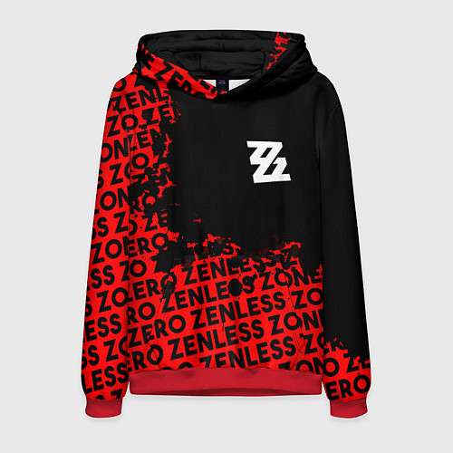 Мужская толстовка Zenless Zone Zero капля арт / 3D-Красный – фото 1