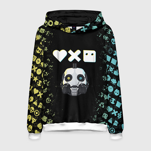 Мужская толстовка Love, Death and Robots Pattern / 3D-Белый – фото 1