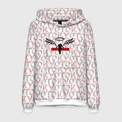 Мужская толстовка Tokyo revengers valhalla glitch паттерн / 3D-Белый – фото 1