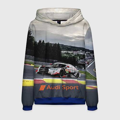 Мужская толстовка Audi Sport Racing team Ауди Спорт Гоночная команда / 3D-Синий – фото 1