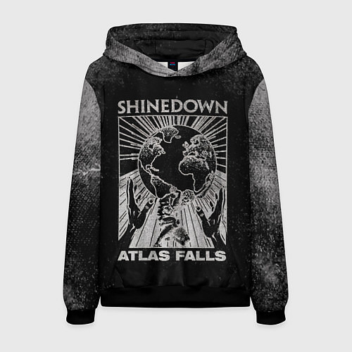 Мужская толстовка Atlas Falls - Shinedown / 3D-Черный – фото 1